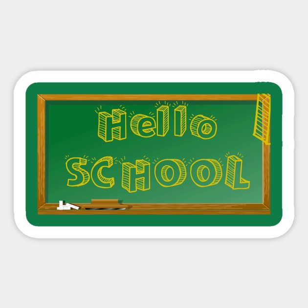 Hello School Sticker by Ahmed ALaa